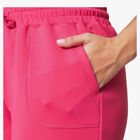 NWT Mondetta Womens Soft Ribbed Active Shorts  pink moisture wicking Size S - Picture 3 of 11